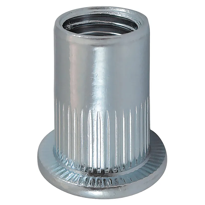 INSERTI RIVIT FILETTATI FUSTO CILINDRICO 6mm 0,5-2,0mm M4 250 PEZZI ACCIAIO TESTA TONDA
