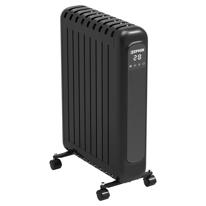RADIATORE ELETTRICO ZEPHIR POTENZA 1000- 2000W CON DISPLAY E COMANDI TOUCH COLORE ANTRACITE