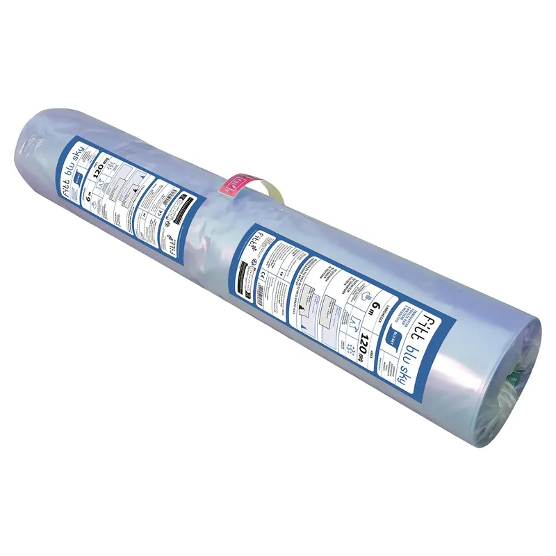 BOBINA FITT BLU SKY 6x20 m IN POLIETILENE 0,12 mm PER MASSETTO E CANTIERE