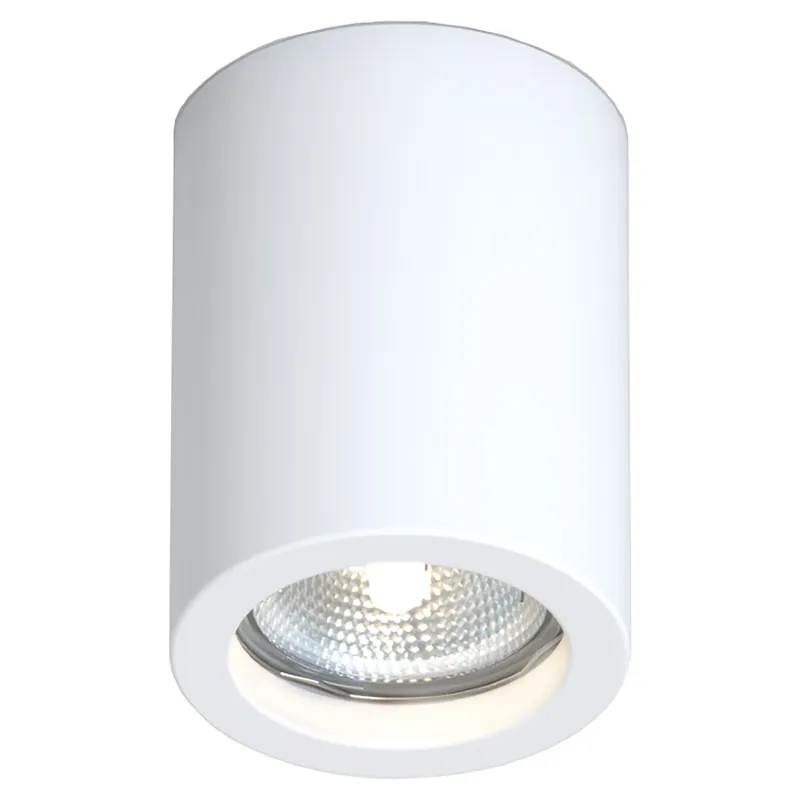 PLAFONIERA PARKO TONDA 1xGU10 FINO A 7W LAMPADINA NON INCLUSA IN GESSO Ø70x90 mm