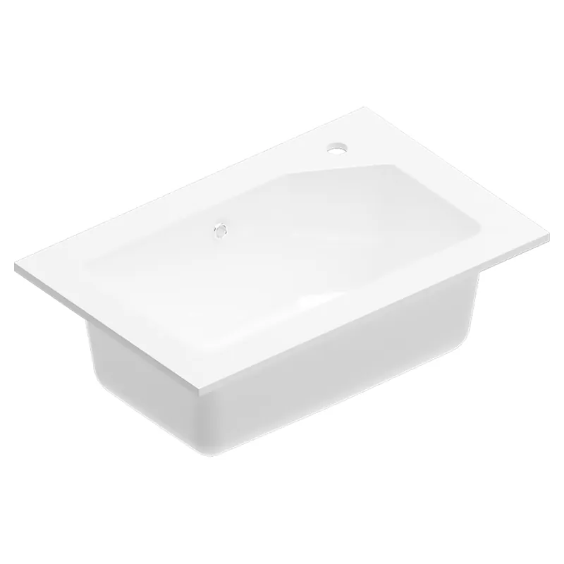 LAVABO/LAVATOIO WASH IN MINERALMARMO BIANCO LUCIDO 70x46 cm (LxP)