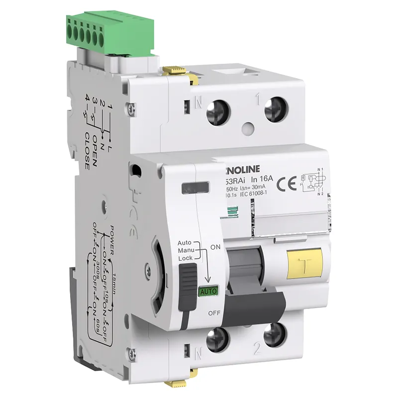 DIFFERENZIALE A RIARMO TECNOLINE 2P 16A 230/240VAC TIPO A 3 MODULI CON RIARMO AUTOMATICO