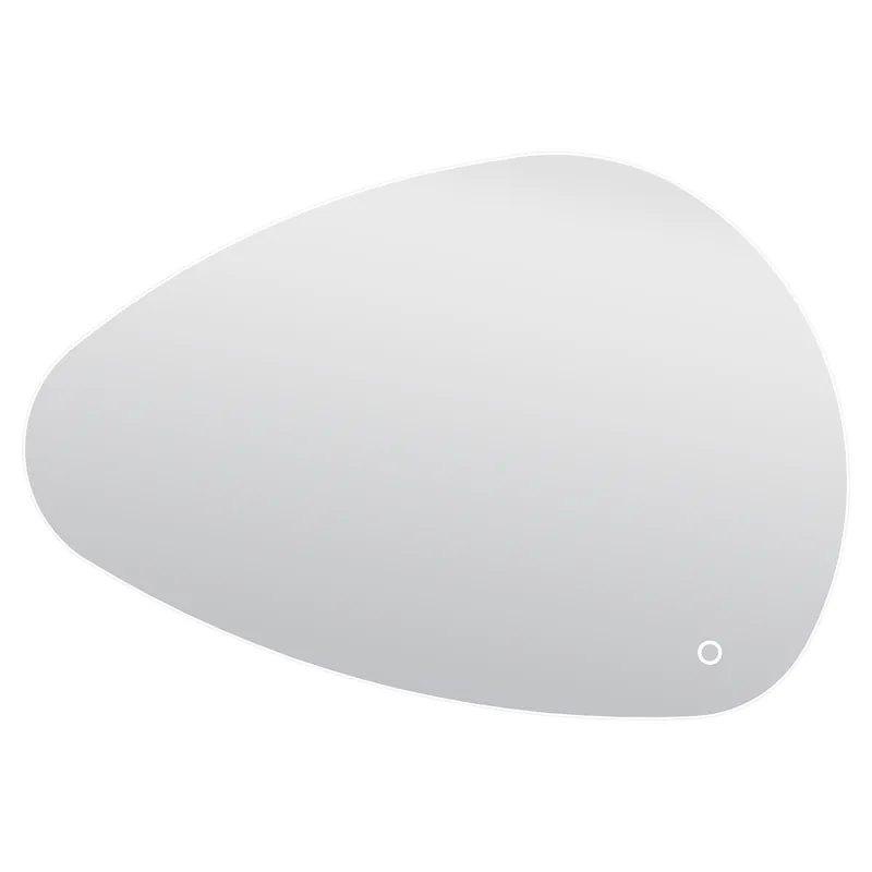 SPECCHIO STONE R.ILLUMINATO 120x80 TOUCH DIMMER CAMBIOCOLORE ANTIFOG E PELLICOLA SICUREZZA