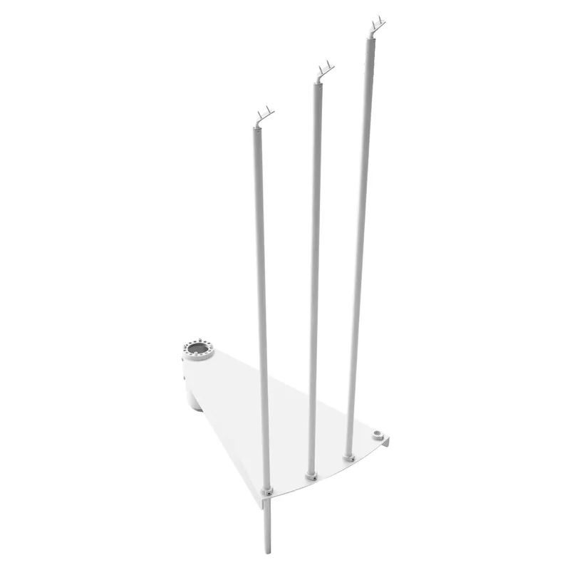 GRADINO SUPPLEMENTARE SCALA F20 Ø 140 CM IN ACCIAO VERNICIATO COLORE BIANCO