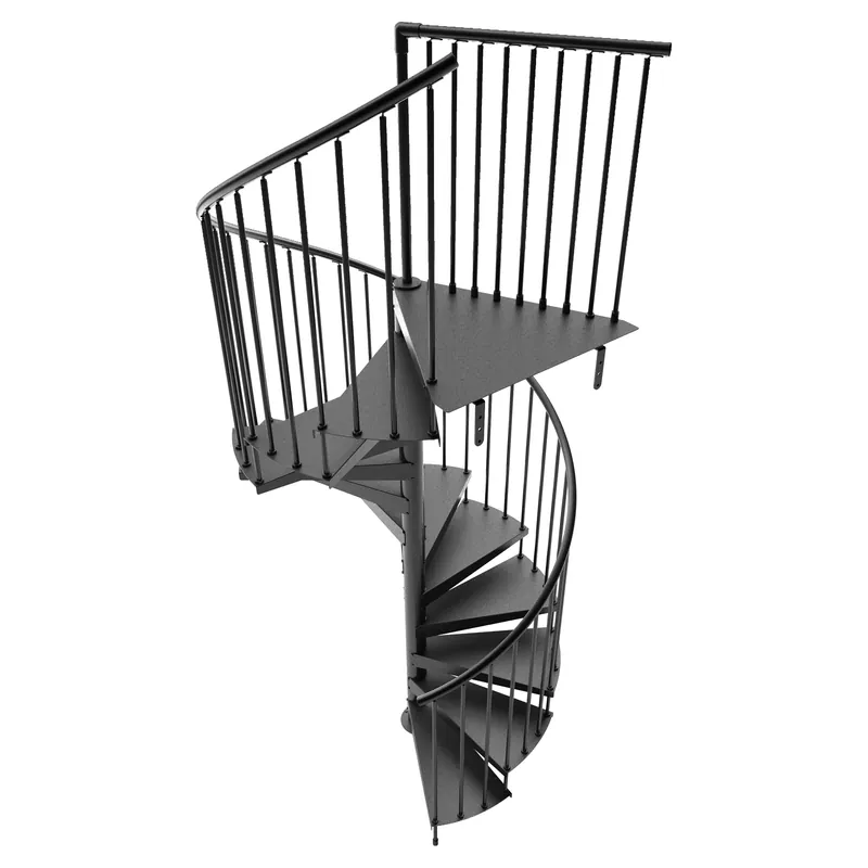 SCALA A CHIOCCIOLA F20 Ø 120 CM 13 GR IN ACCIAIO VERNICIATO COLORE NERO