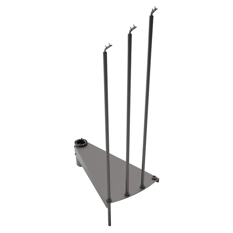 GRADINO SUPPLEMENTARE SCALA F20 Ø 140 CM IN ACCIAO VERNICIATO COLORE GRIGIO