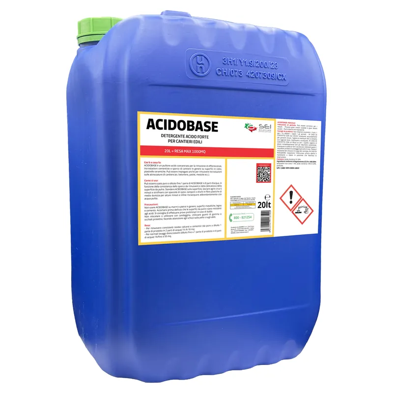 DETERGENTE ACIDOBASE FORTE 20l PER CANTIERI EDILI