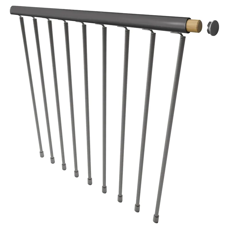 BALAUSTRA ACCIAO BRONZO 100 cm CORRIMANO PLASTICA BRONZO ABBINABILE A SCALA F 20