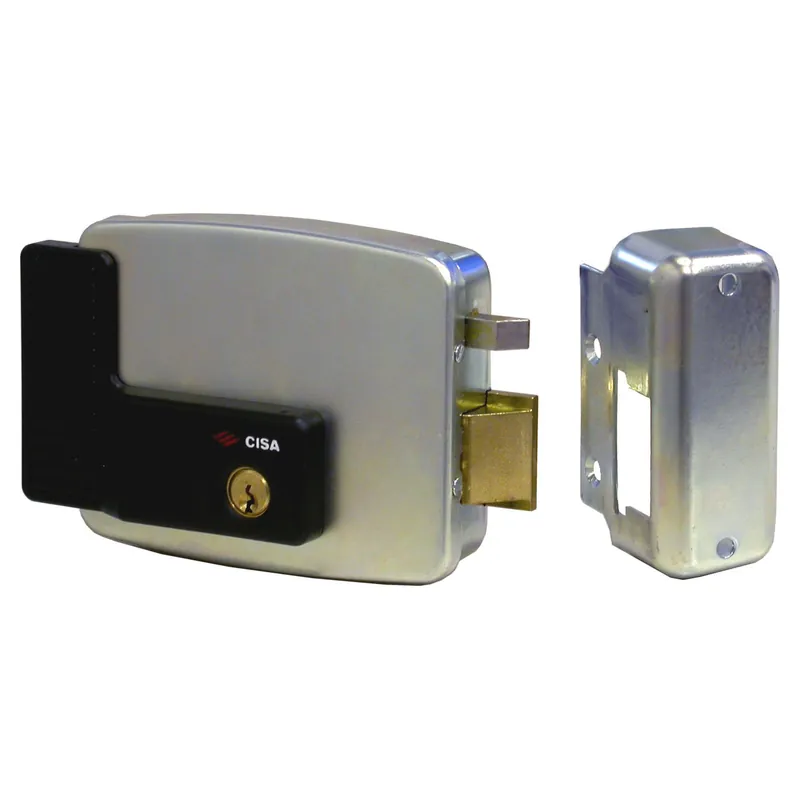 SERRATURA ELETTRICA CISA AD APPLICARE ENTRATA 60 mm A TIRARE SX DOPPIO CILINDRO