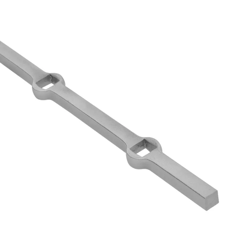BARRA FERRO FORATA FORO QUADRO 14 mm 14x14x2000 mm PER FINESTRE E RECINZIONI