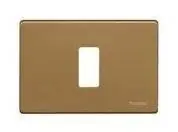 PLACCA RETTANGOLARE 1 MODULO BRONZO BTICINO MAGIC