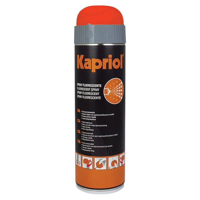 SPRAY FLUORESCENTE 500 ml KAPRIOL ROSSO PER TRACCIARE