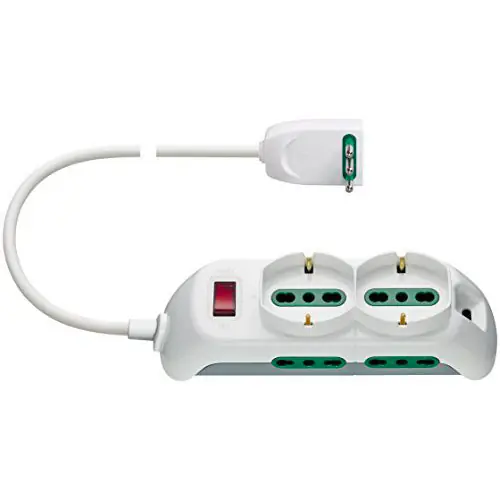 Presa 2 univers.+4P17\\/11+SPB11+cbe bianco