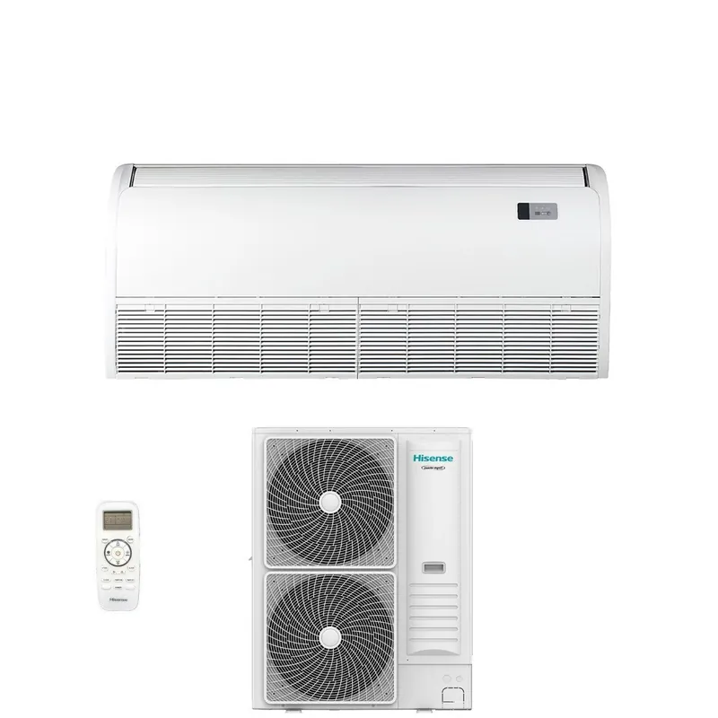 Condizionatore Soffitto\\/Pavimento Hisense Turbo 48000 Btu AUV140UR4RC8 Trifase R-32 Wi-Fi Optional con Telecomando