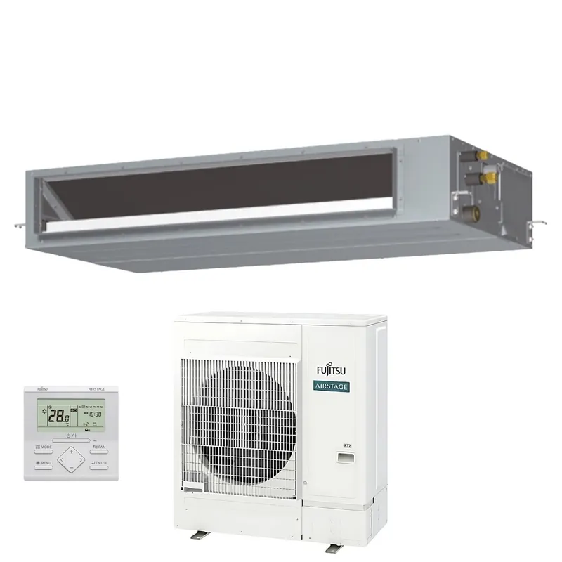 Condizionatore Canalizzato Fujitsu KMTAP Eco 45000 Btu ARXH45KMTAP Trifase R-32 Wi-Fi Optional con Filocomando