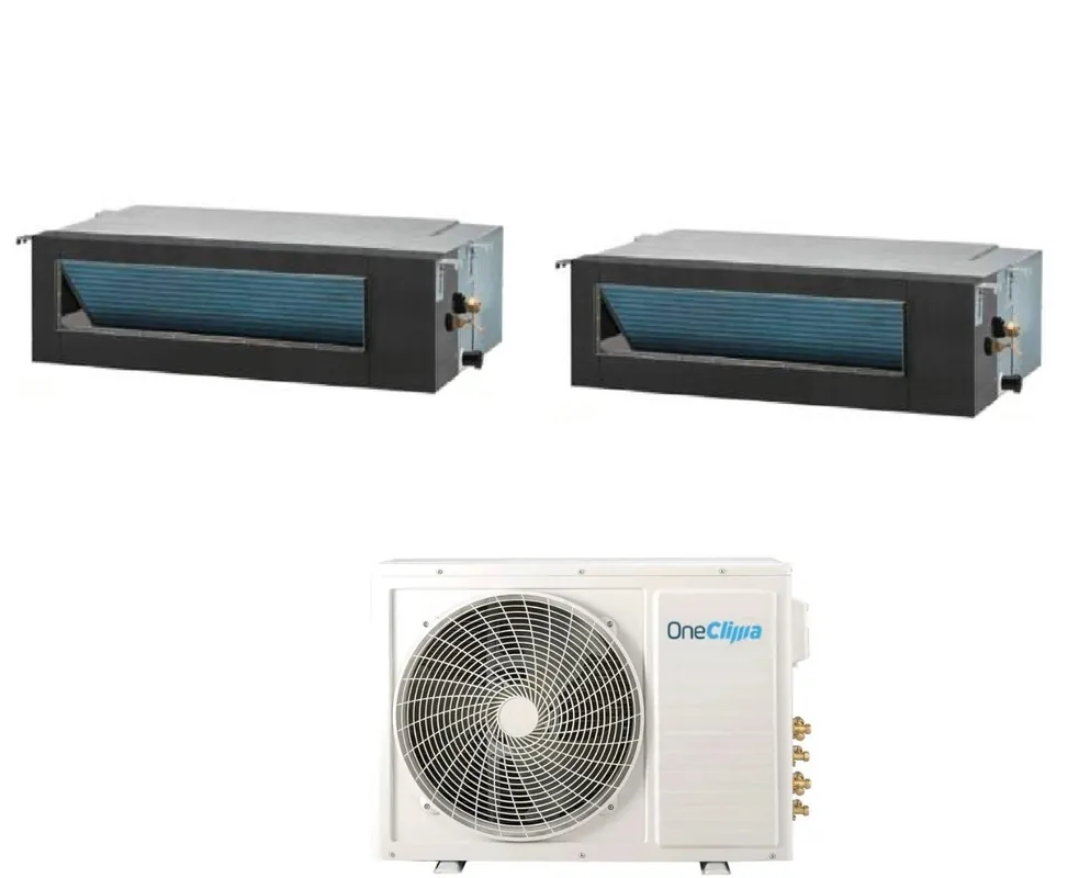 Condizionatore OneClima Dual Split Canalizzato 12+12 con MLT21x3\\/Y24 R-32 Wi-Fi Optional con Telecomando di Serie Incluso