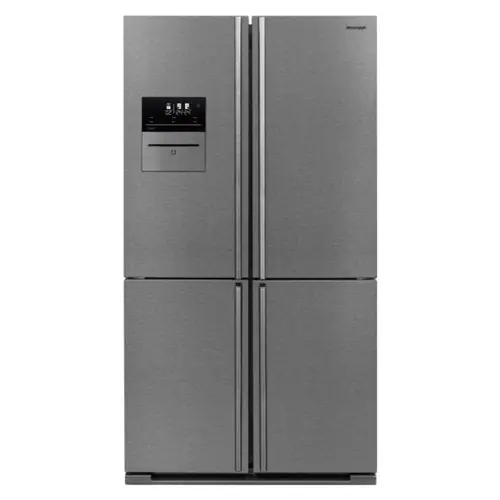Frigorifero Side by side Sharp SJ FF560EVI 588 Litri Classe F (A185xL91xP75) Total No Frost Super Cool Eco Mode Acciaio Inox