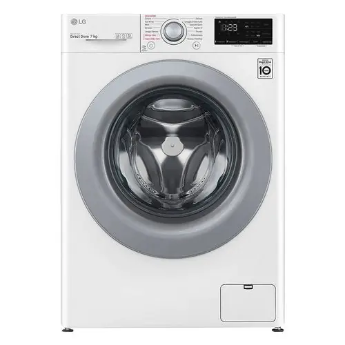 Lavatrice A Carico Frontale Lg SERIE V3 7 Kg Slim F2Wv3S7S4E AI DD Classe D 1200 Giri (A85xL60xP47,5) Lavaggio A Vapore Inverter Direct Drive