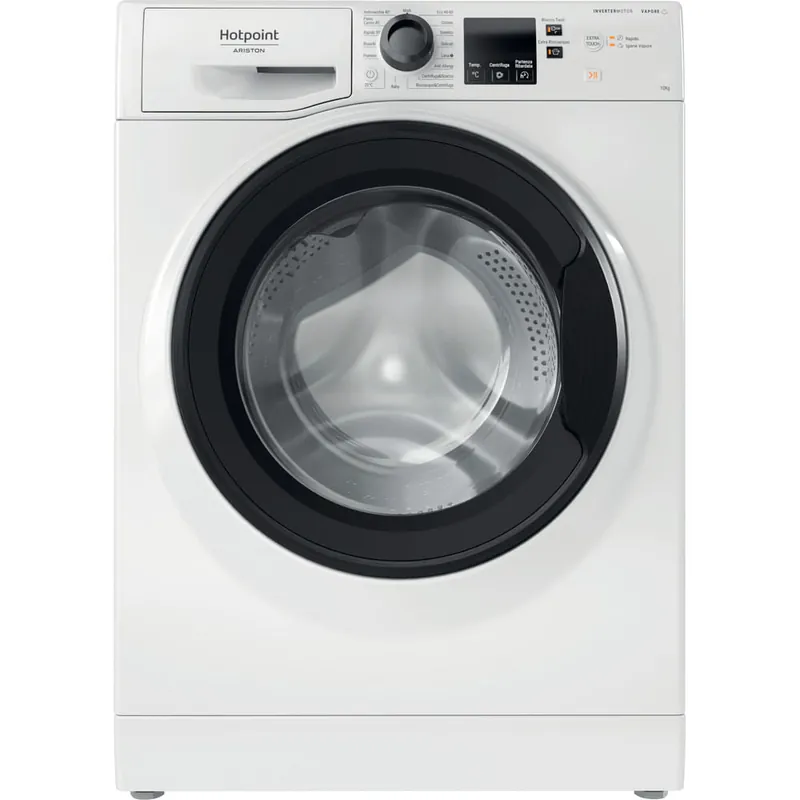 Lavatrice A Carico Frontale Hotpoint Ariston Active 40 NF1046WK IT 10 Kg Classe A 1400 Giri (A85xL59,5xP60,5) \\r
Motore inverter Igiene Vapore