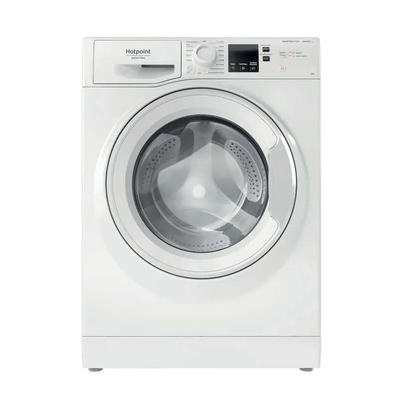 Lavatrice A Carica Frontale Hotpoint NFR428W IT ACTIVE 8 Kg 1200 Giri Classe C (A85xL59,5xP57,7) Igienizzazione a vapore Motore inverter