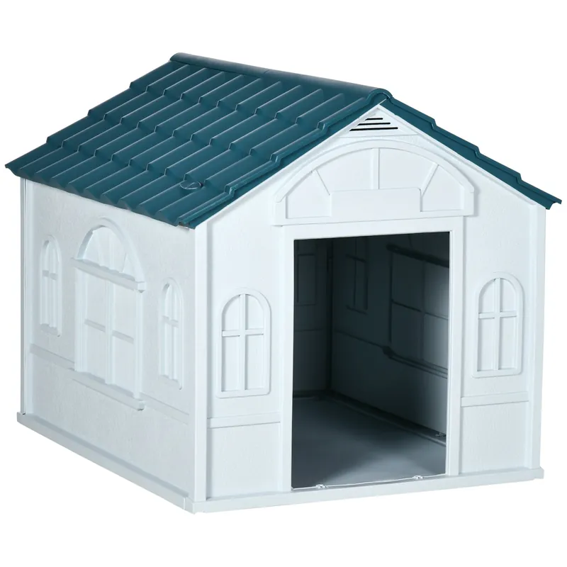 Easycomfort Cuccia per Cani di Taglia Media e Grande max 30kg in PP Impermeabile, 84.2x98.2x82 cm, Blu