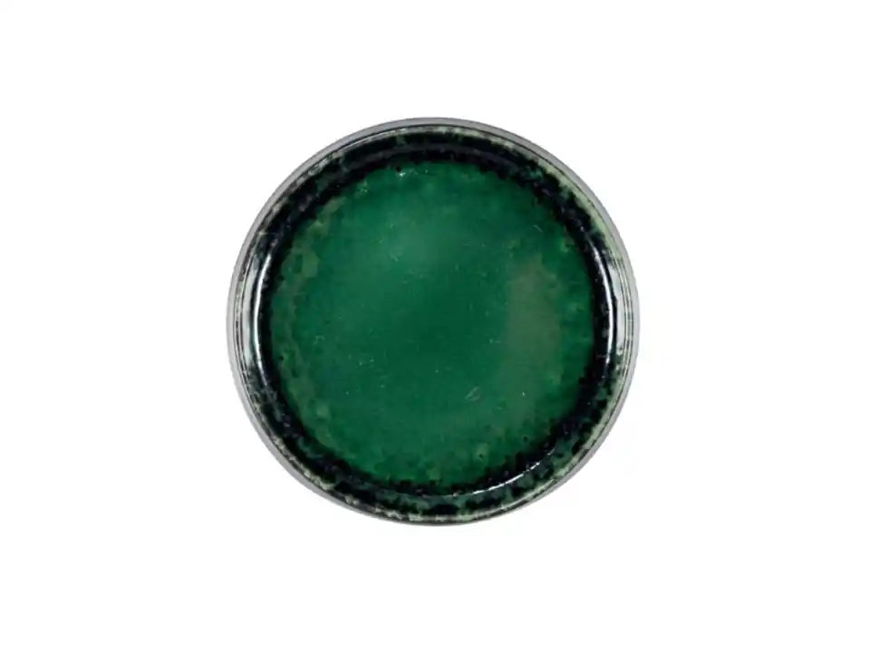 Deimos, piatto frutta nero/verde - ø23,5 h2,5 cm