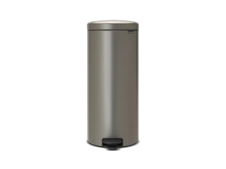 Newicon a pedale pattumiera 30 litri - platinum