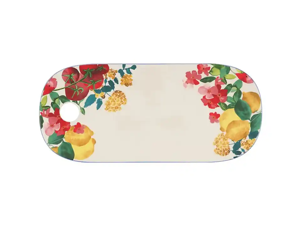 Capri, vassoio ovale con foro 40x18 cm