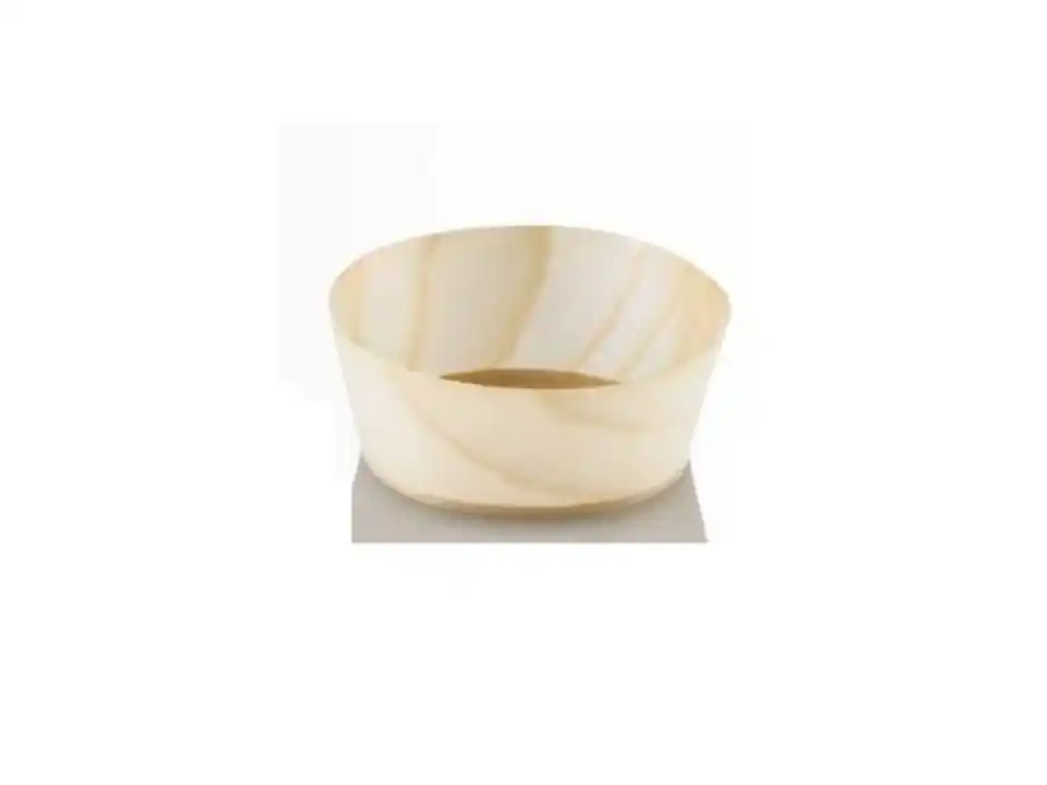Vaschetta bassa in legno, ø5x2 cm, 100 pezzi