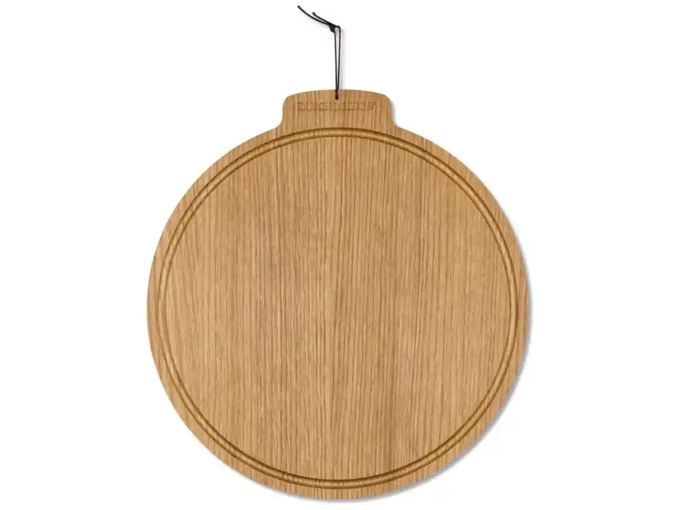 Tagliere moon d.28 butter, rovere massiccio