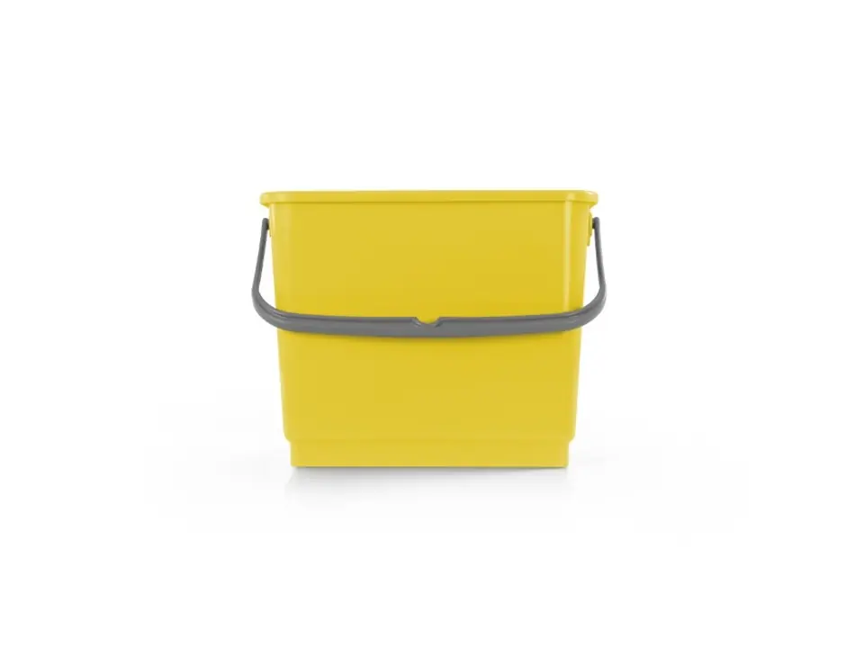 Secchio con manico, 4 litri, giallo