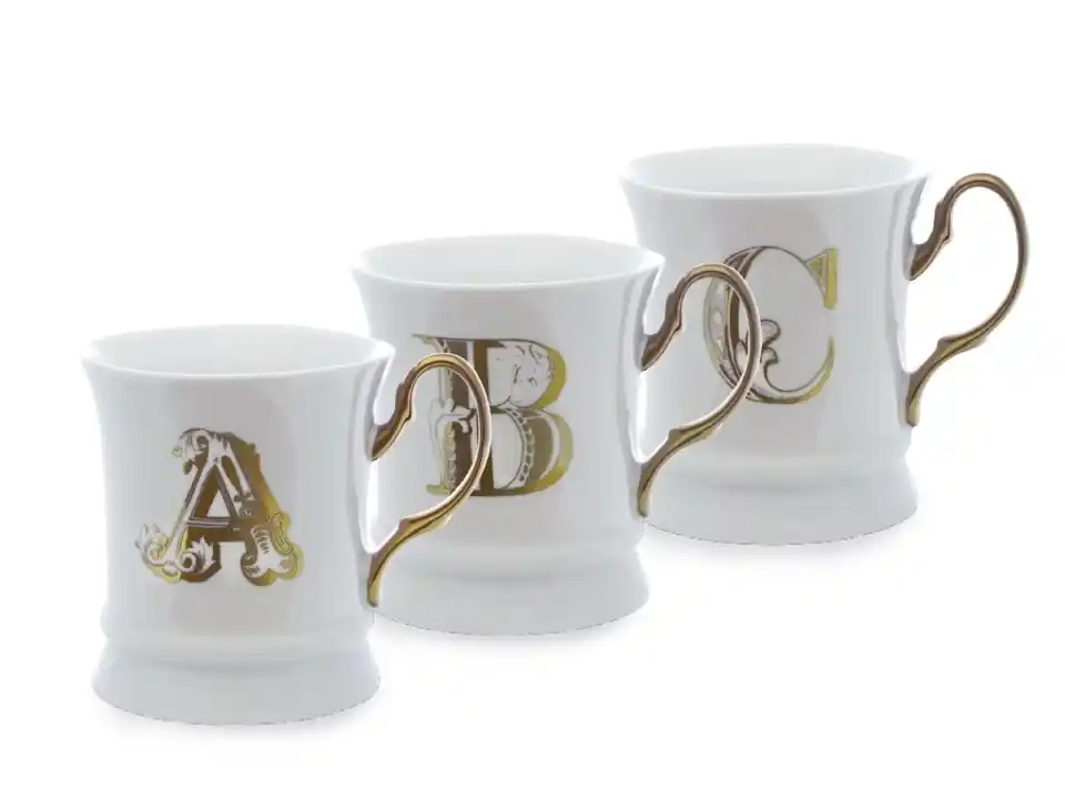 Letter mug gold livellara