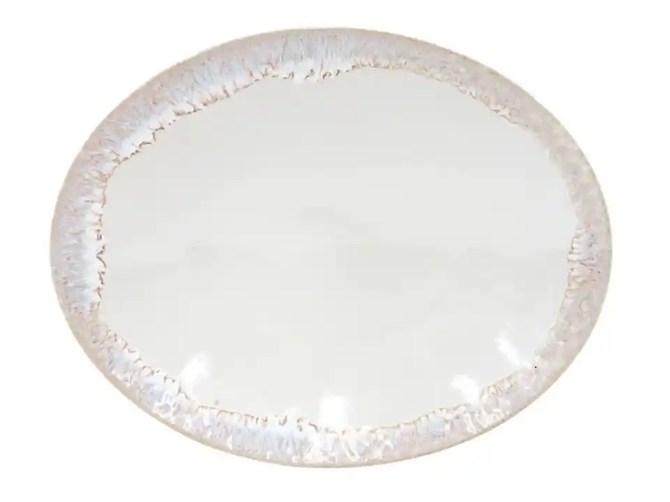 Taormina white, piatto ovale 41