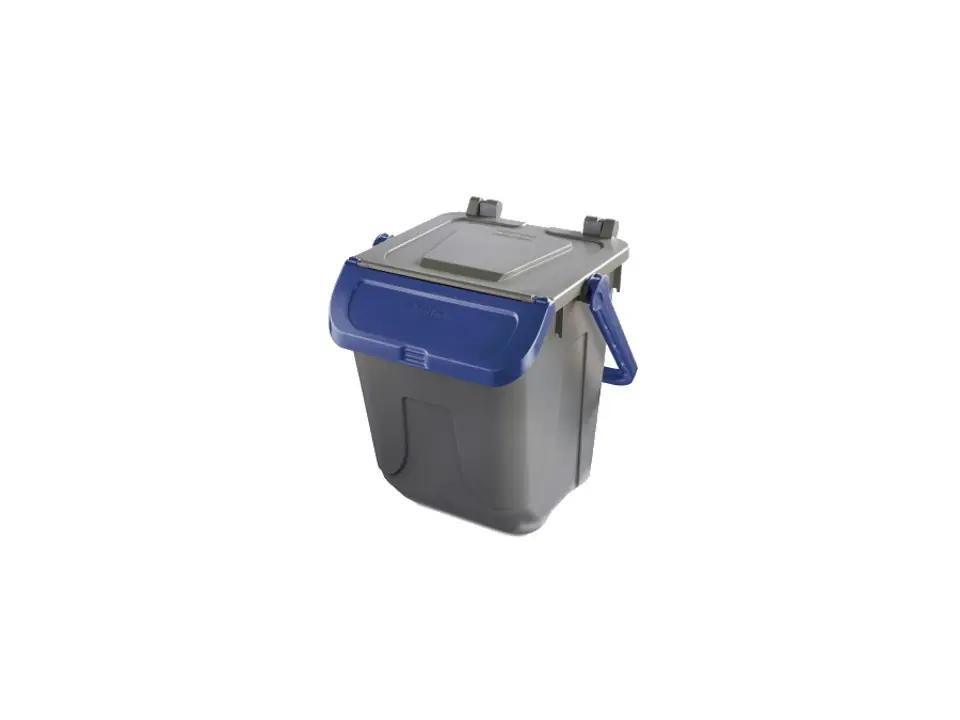 Ecology, bidone, 25 lt, grigio-blu