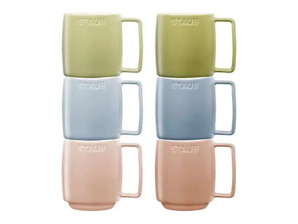 Set 6 tazze colori assortiti, 350 ml