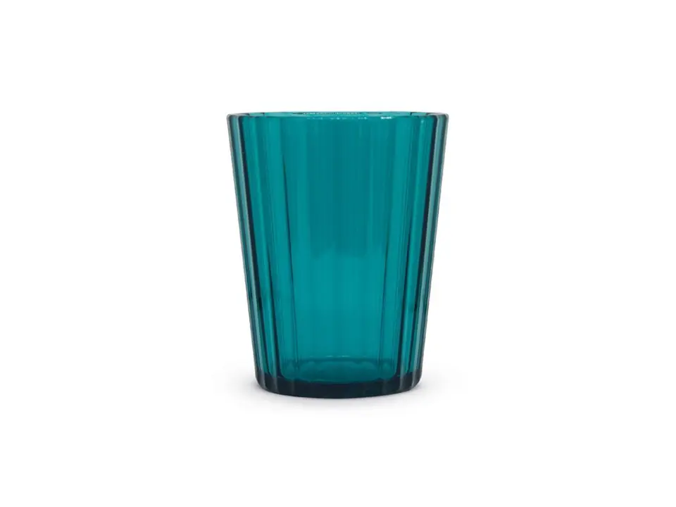 Set 2 bicchieri colorati in acrilico 370ml - turchese