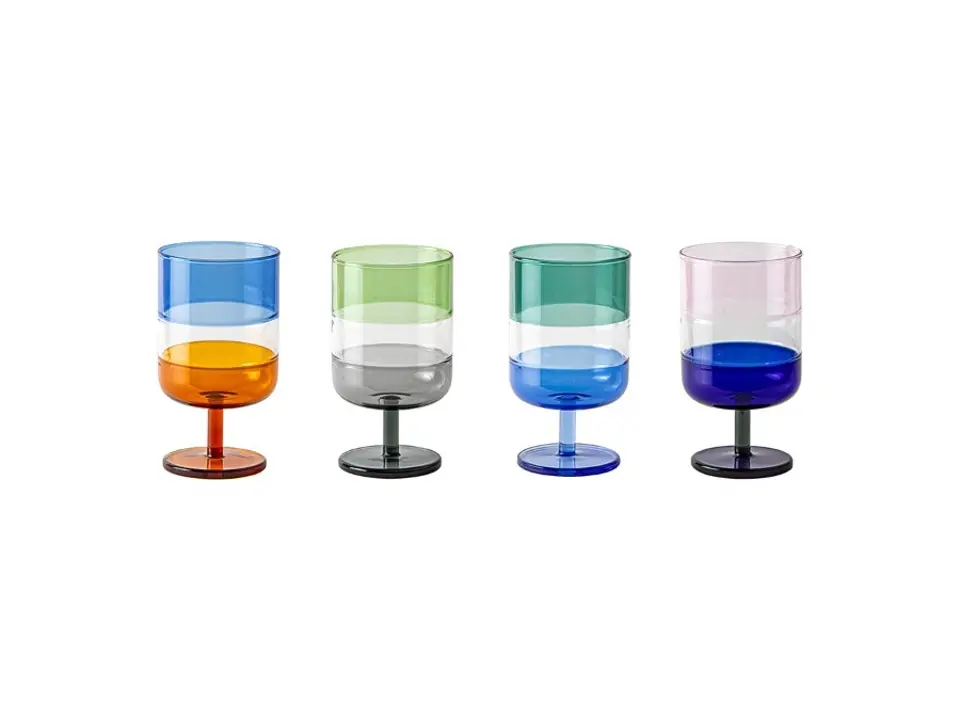Stacks, set 4 calici alti 350 ml