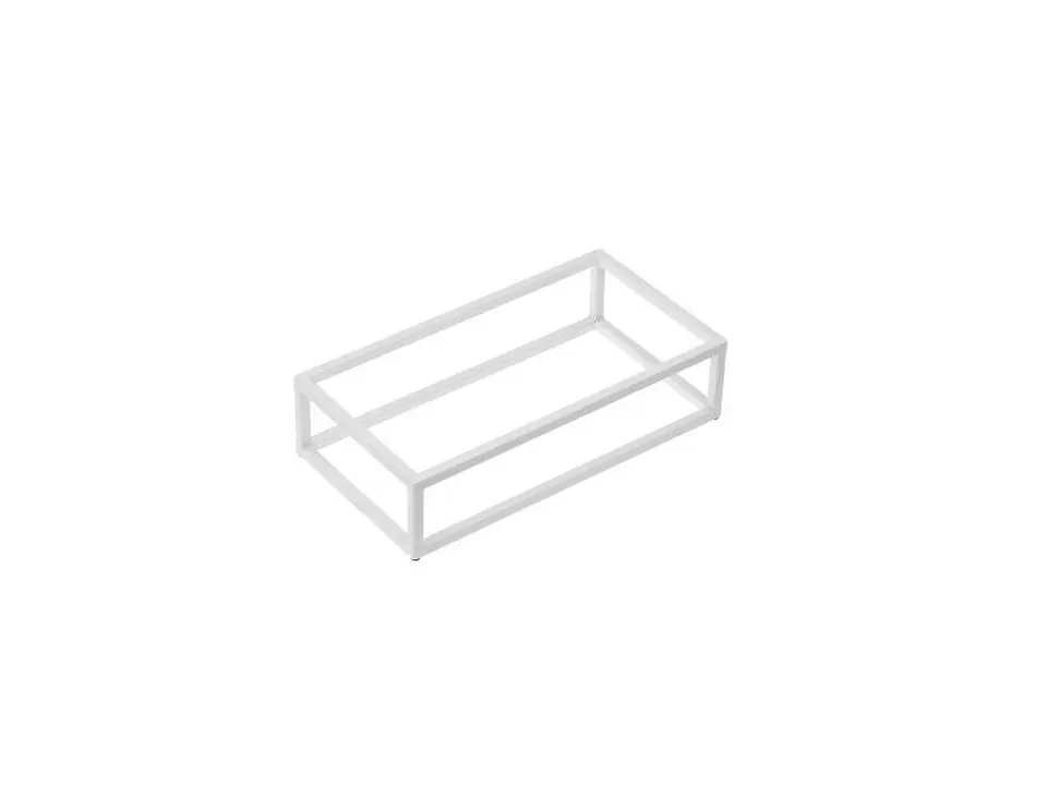 Stand per buffet bianco in metallo - gn 1/3 32,5x17,6x8 cm