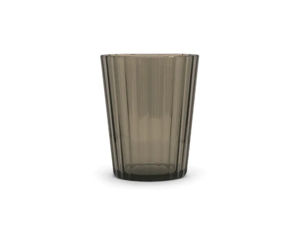 Set 2 bicchieri colorati in acrilico 370ml - marrone
