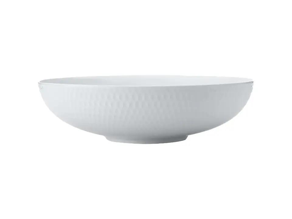 Diamonds , ciotola da portata rotonda white basics 28 cm