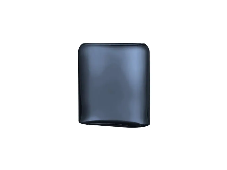 Layers, vaso medio in vetro blu 28 cm