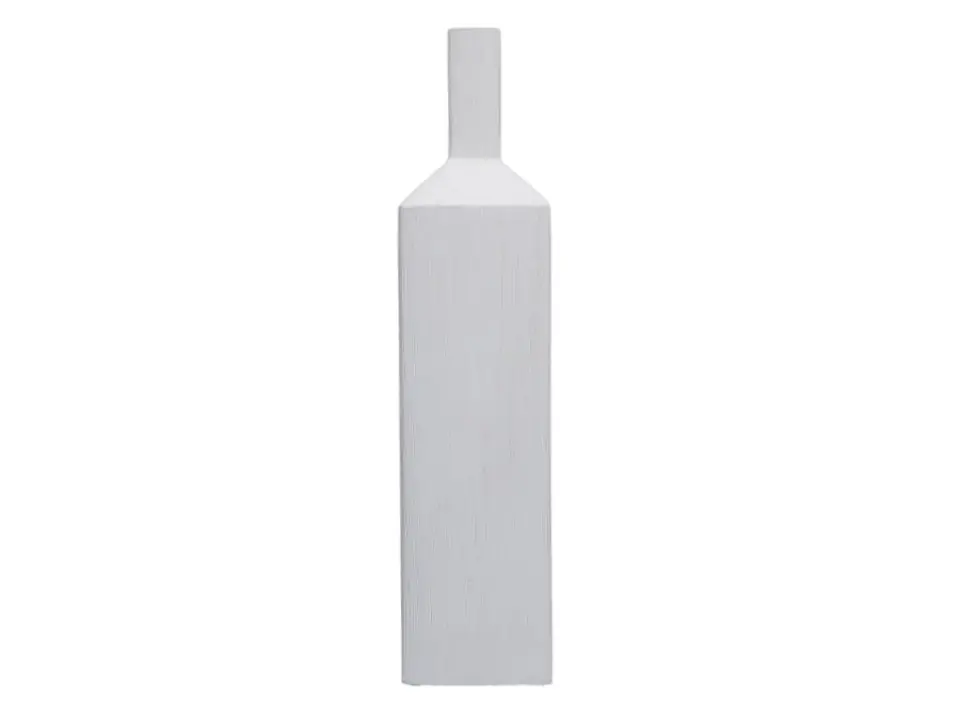 Graffio, vaso squadrato decorativo alto in ceramica 9 x 9 x h 42 cm