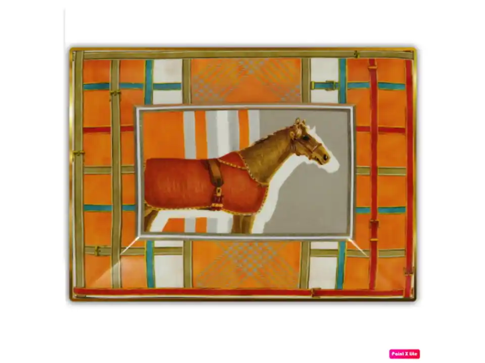 Horses 01 - svuotatasche rettangolare 20x16 cm