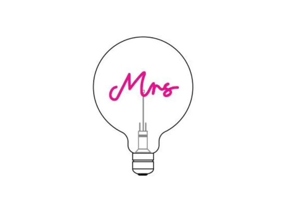 Light notes bulb, mrs