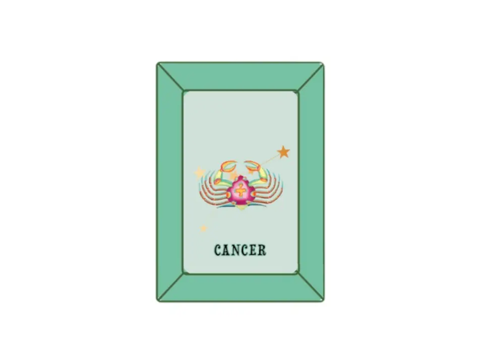 Oroscopo, svuotatasche 12x16,5 cm - cancer