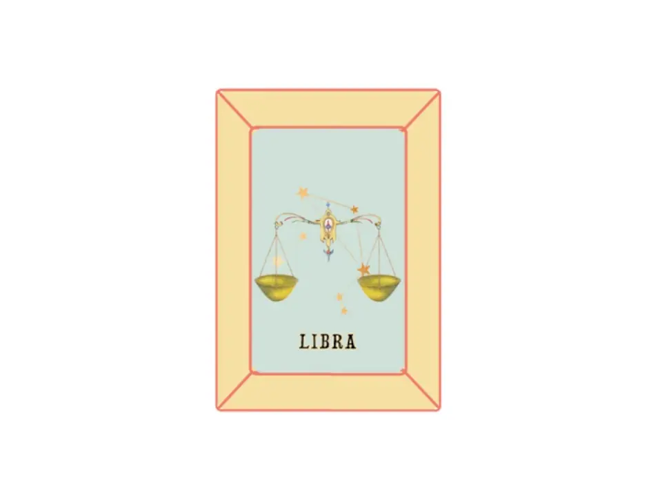 Oroscopo, svuotatasche 12x16,5 cm - libra