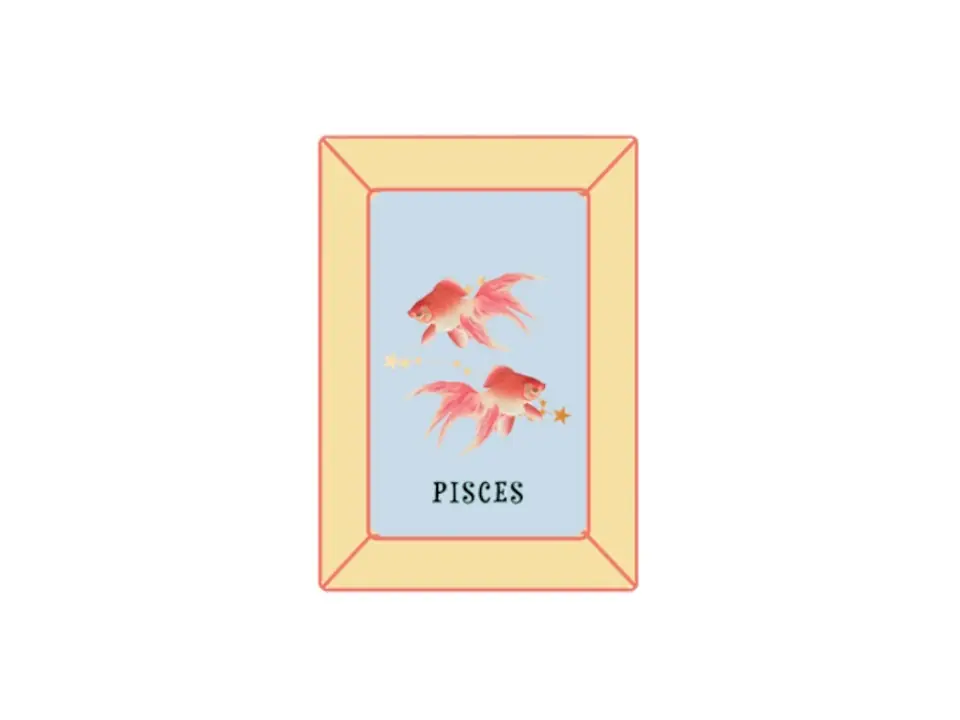 Oroscopo, svuotatasche 12x16,5 cm - pisces