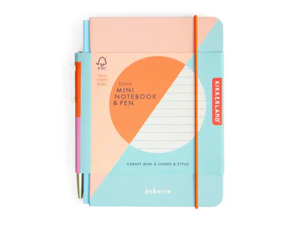 Inkerie lined, mini notebook & pen