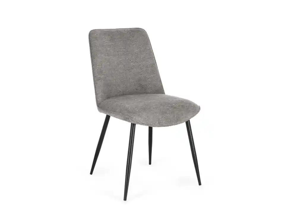 Cora, sedia nero/grigio scuro