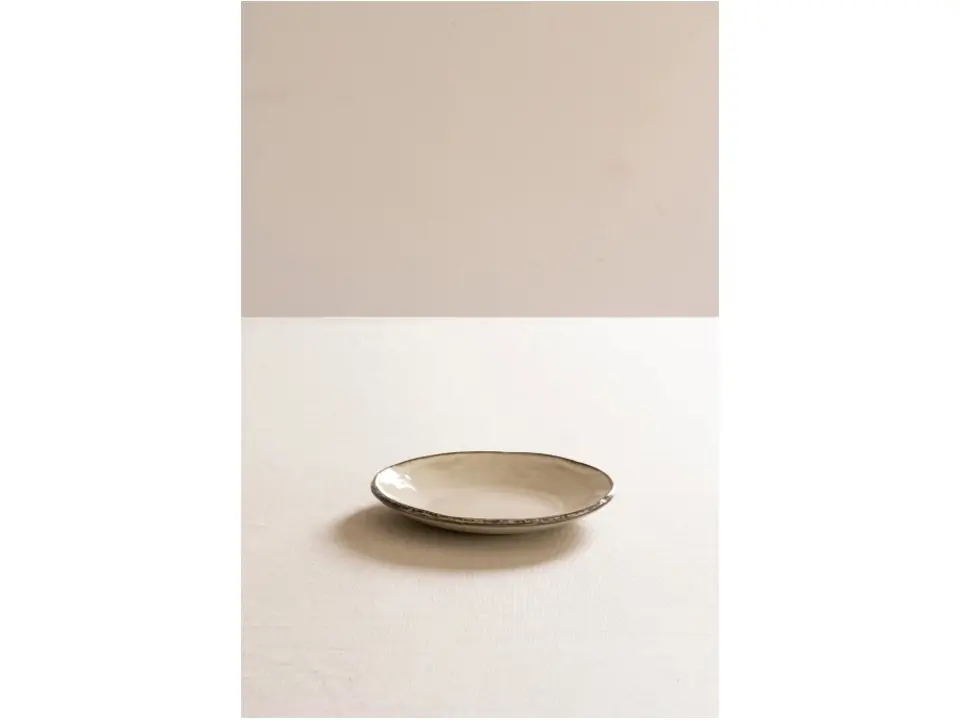 Organic cream, piatto ø17 cm